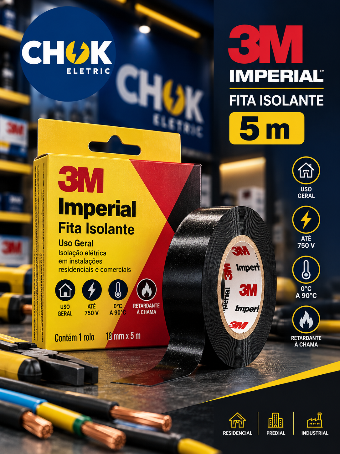 Fita Isolante Imperial 5m