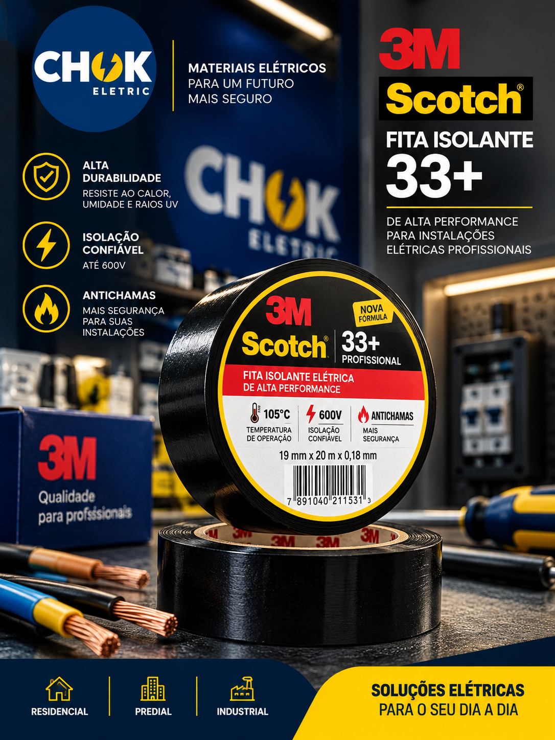 Fita Isolante 3m