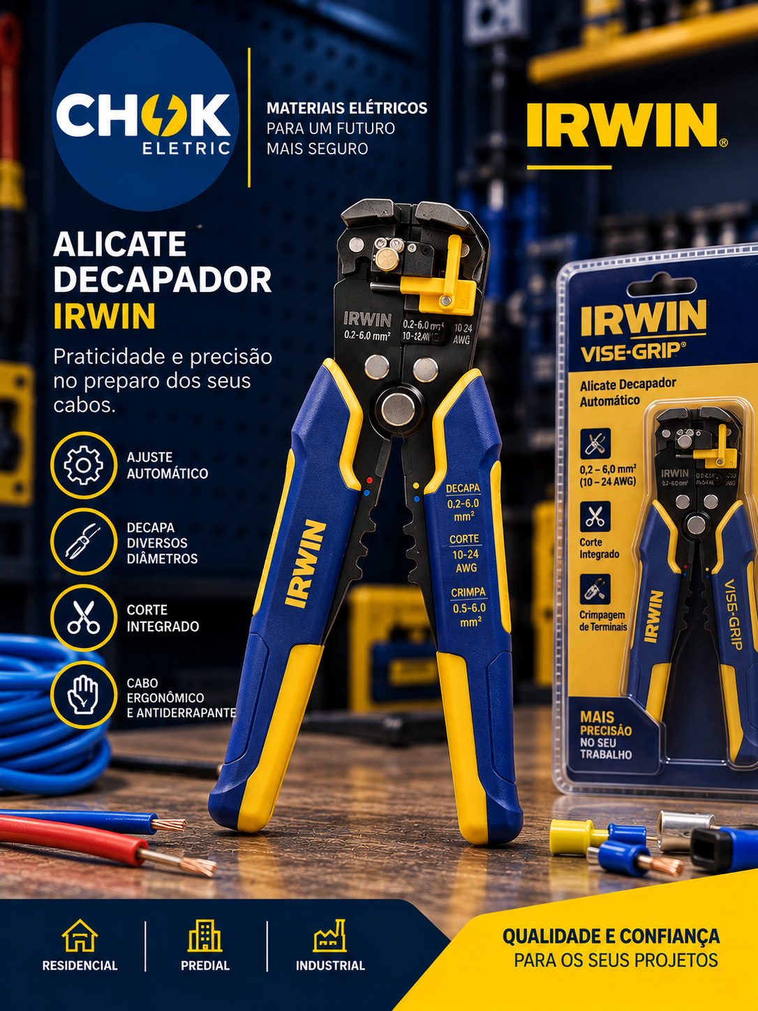 Alicate Decapador Irwin