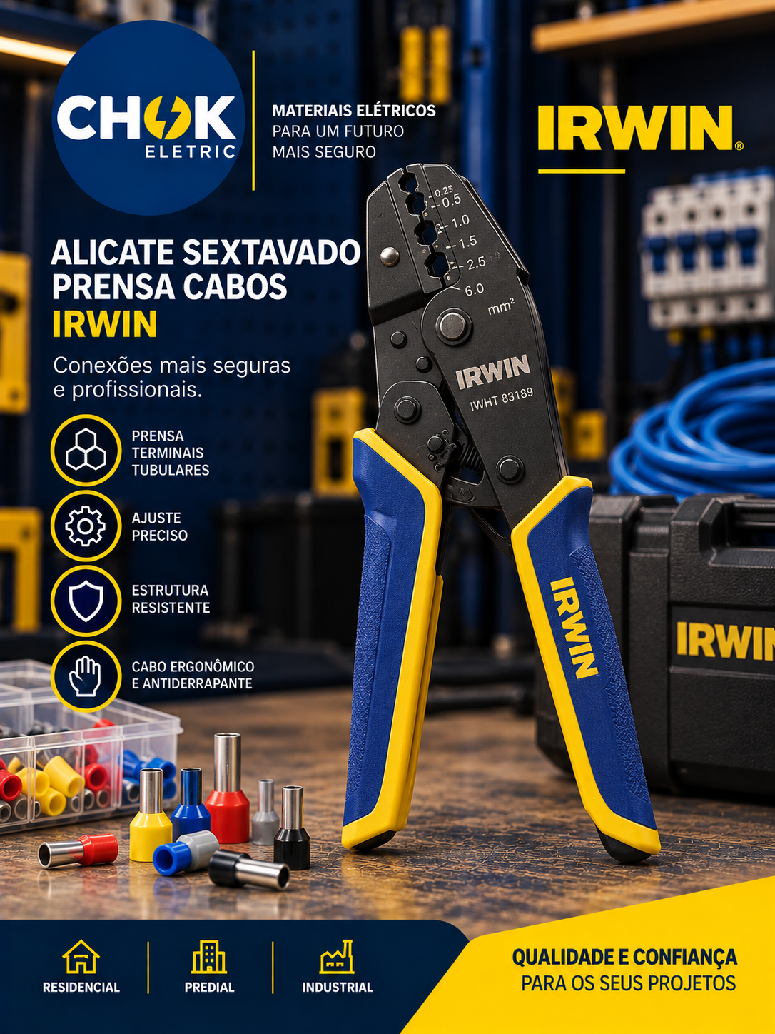 Alicate Prensa-Cabos Irwin