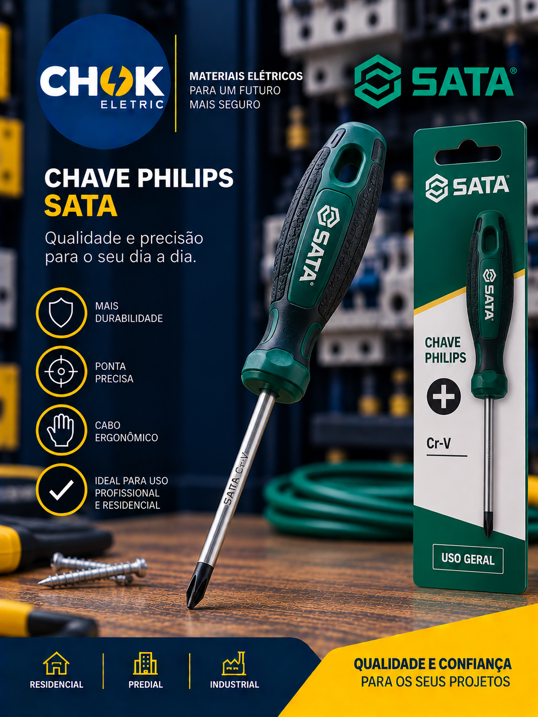 Chave Phillips SATA