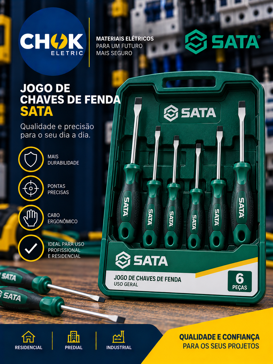 Jogo de Chaves SATA