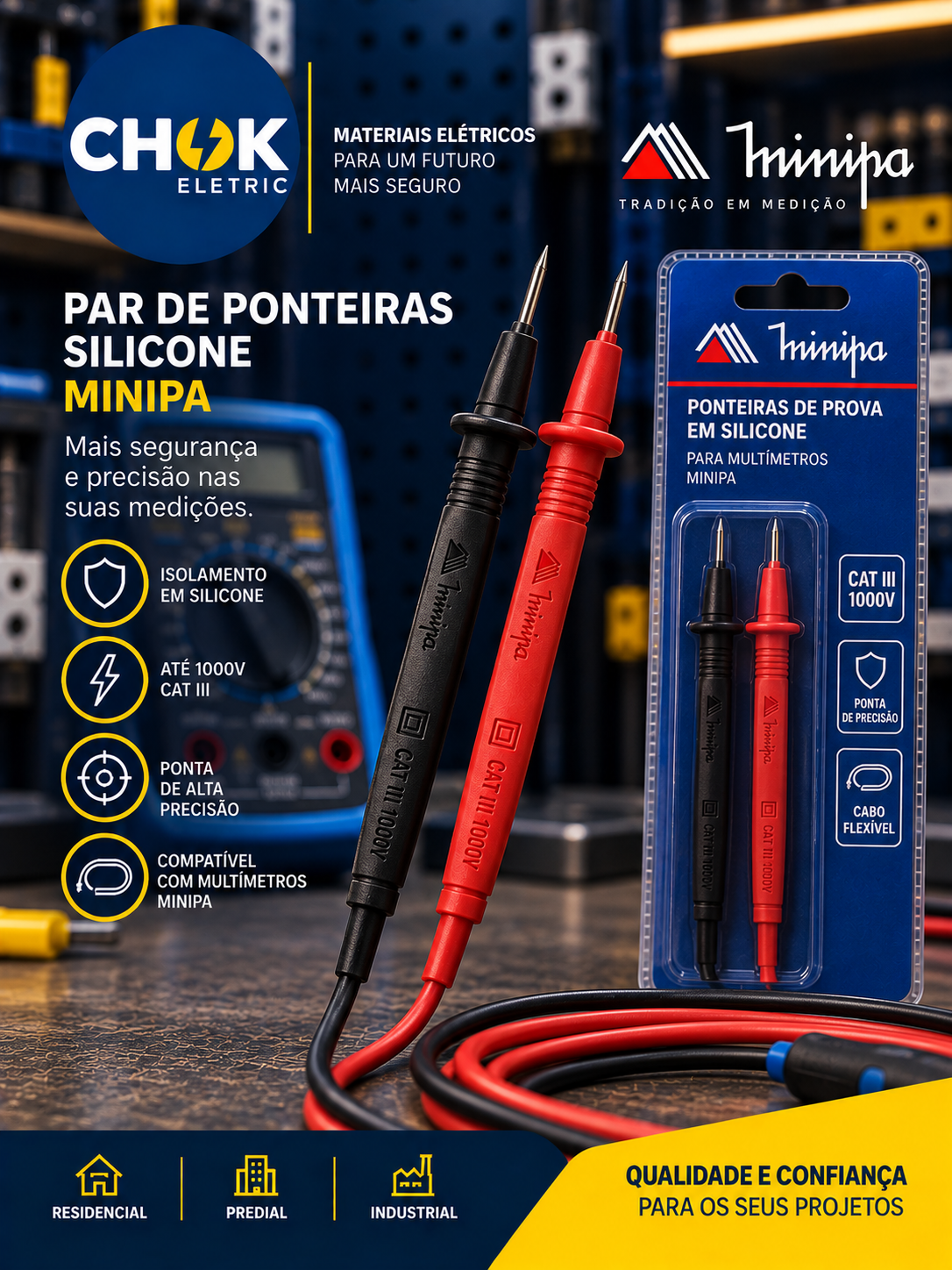 Ponteira de Silicone Minipa