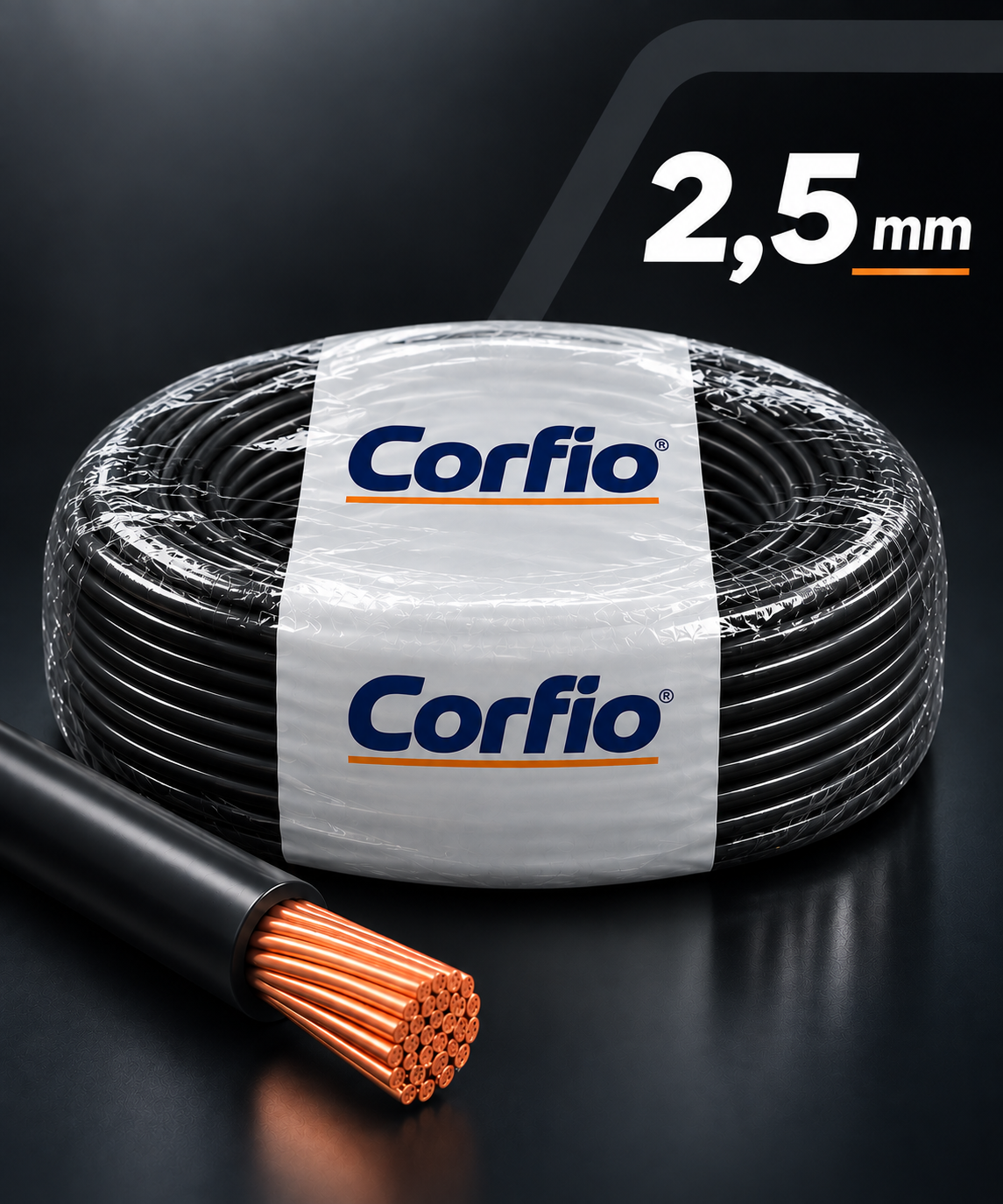 Cabo Flexível 2,5mm Branco