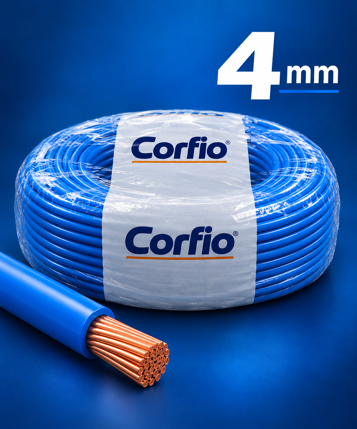 Cabo Flexível 4mm Preto