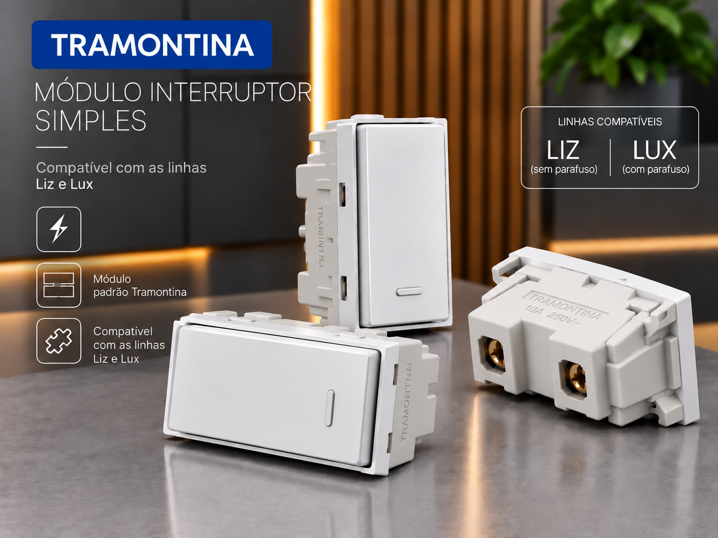 Interruptor Simples Tramontina
