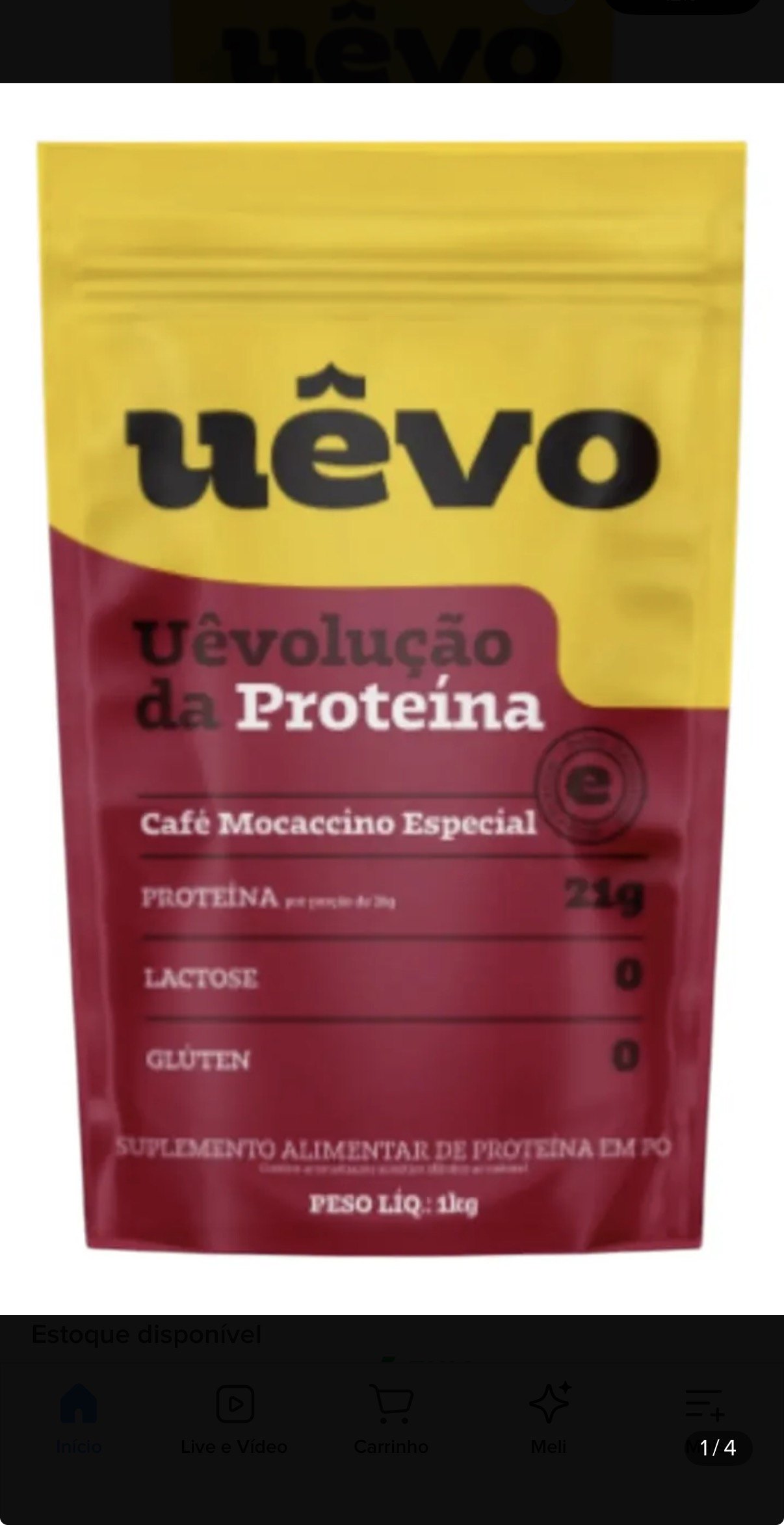 Albumina 1kg Uêvo - Café Mocaccino