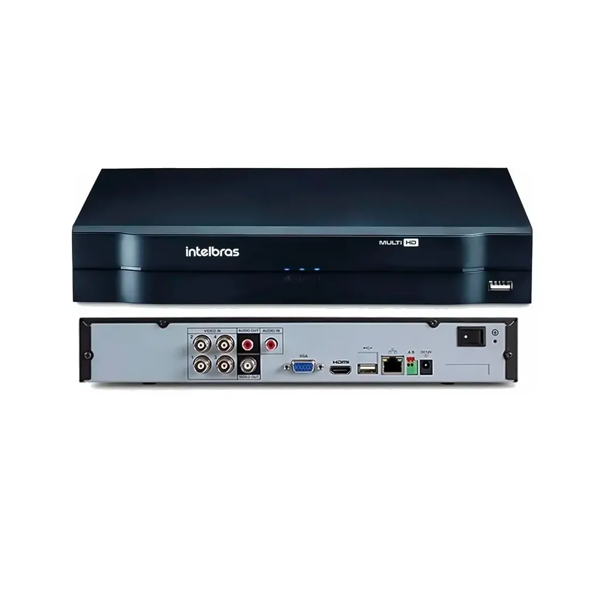 Gravador DVR Intelbras MHDX 1204 4 canais com HD 1 TB